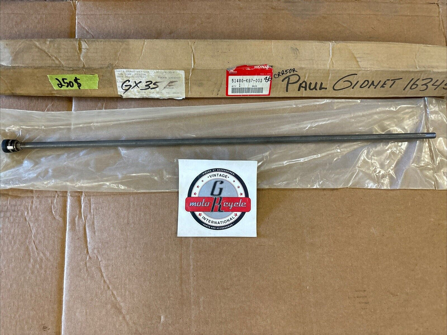 NOS HONDA 1986 CR250R CR500R PISTON ROD 51480-KS7-003