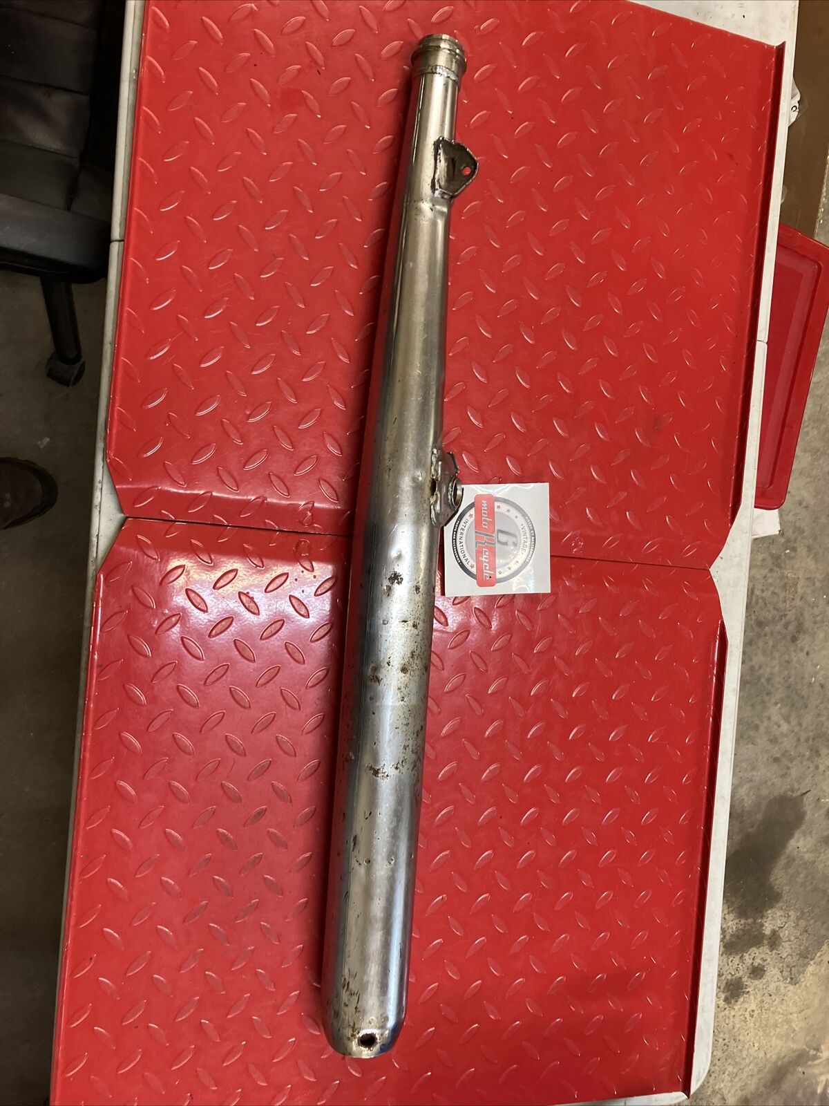 Yamaha RD400 1977 right exhaust pipe silencer 1976 1978 2