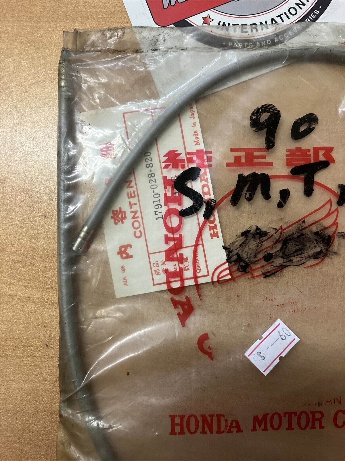 NOS HONDA CL70  CABLE  THROTTLE  17910-028-820 H18