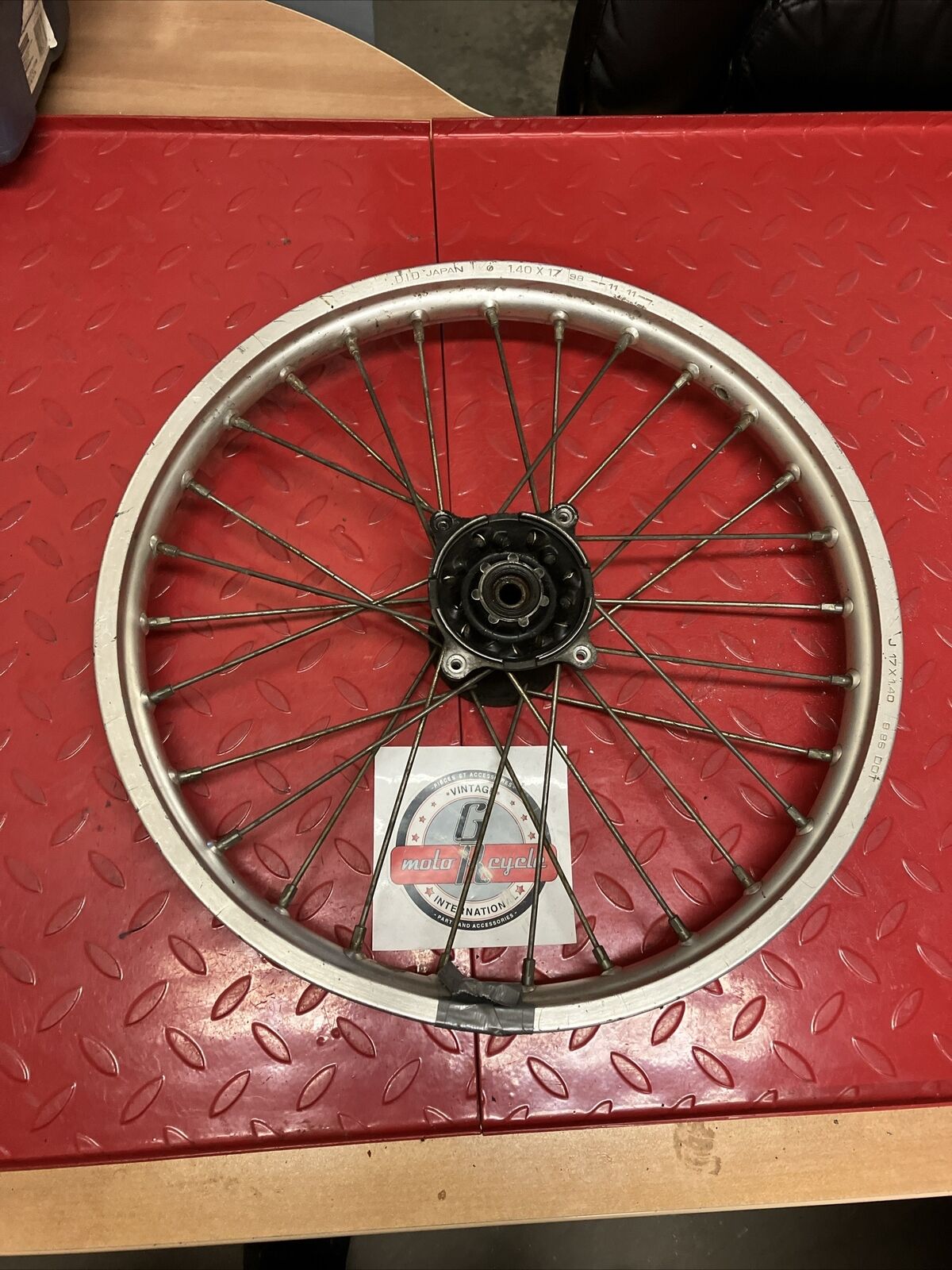 Honda CR80R 1987 Front wheel hub rim 1986 - 1995