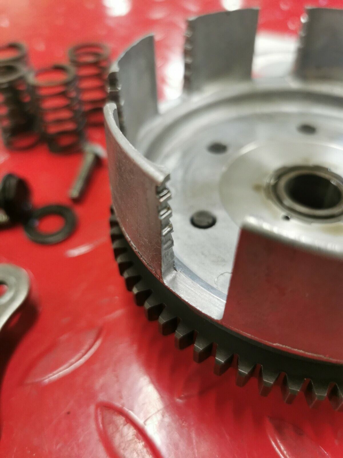 Honda CR80R 1993 complete clutch basket hub pressure plate 22100-GC4-600