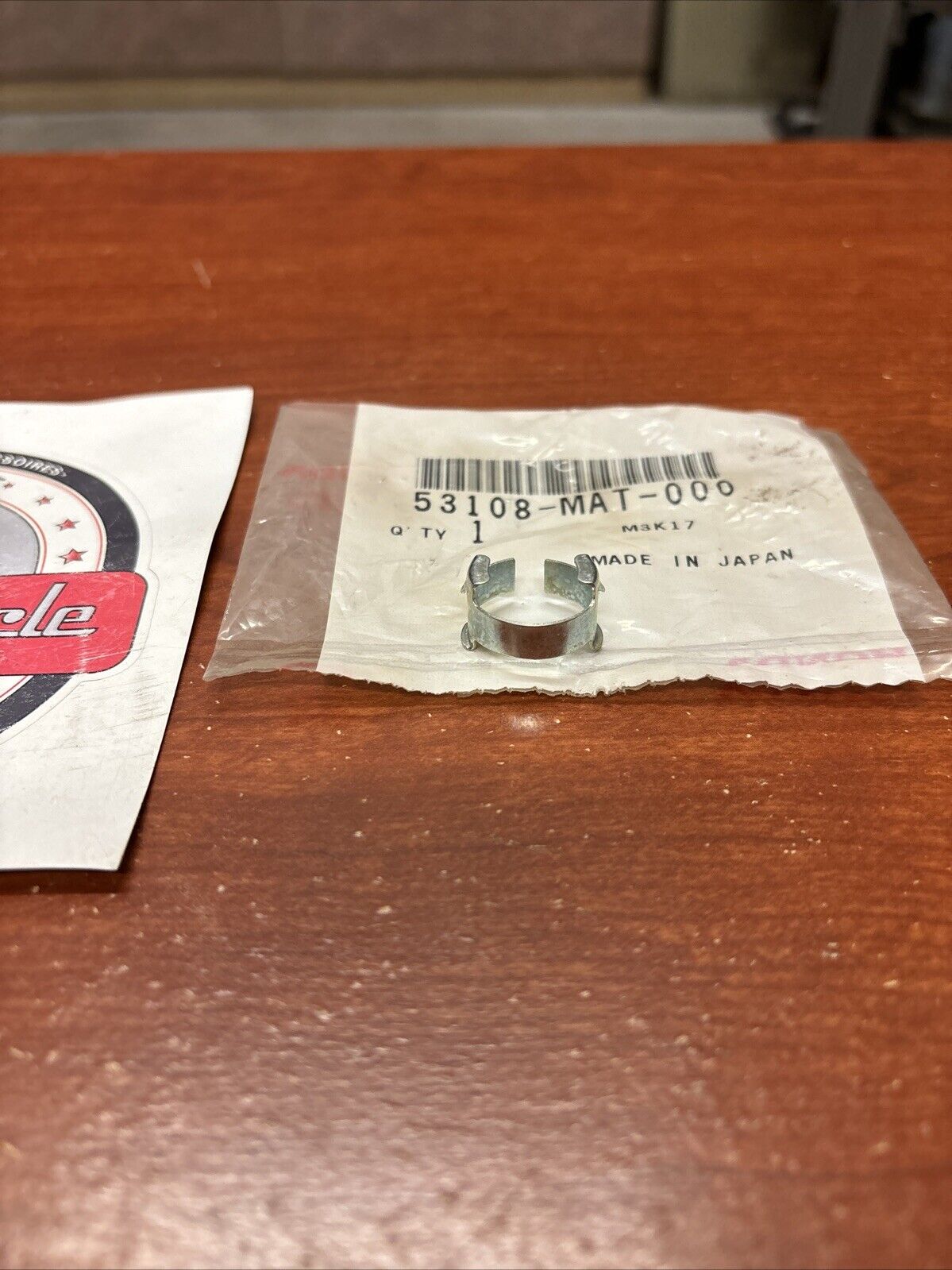 NOS Honda CB1100SF CBR1100XX CBR600RR HANDLE WEIGHT SNAP RING 53108-MAT-000 H172