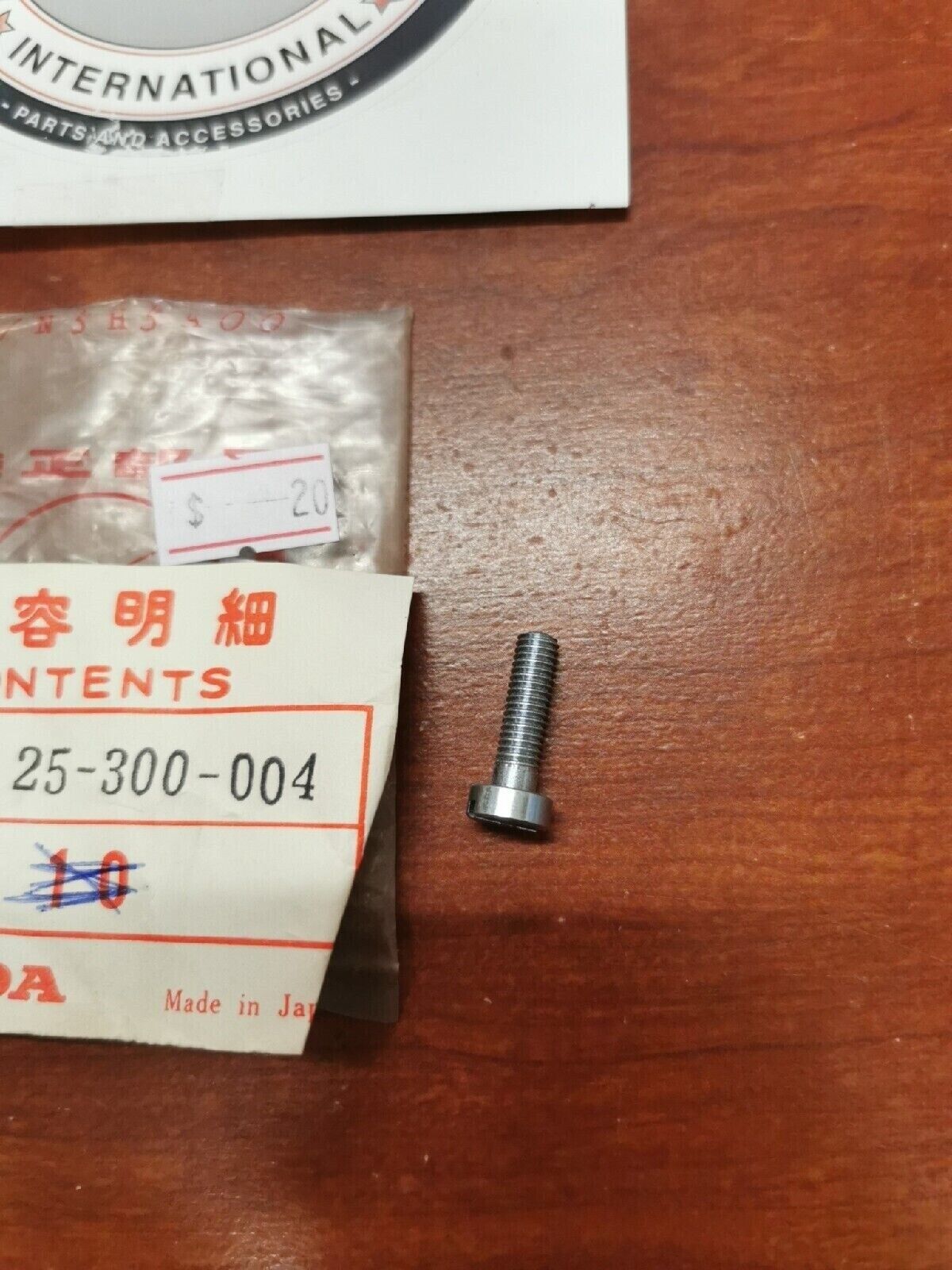 NOS Honda 1969 CB750K0 CB500 SCREW, STOP 16125-300-004 H34