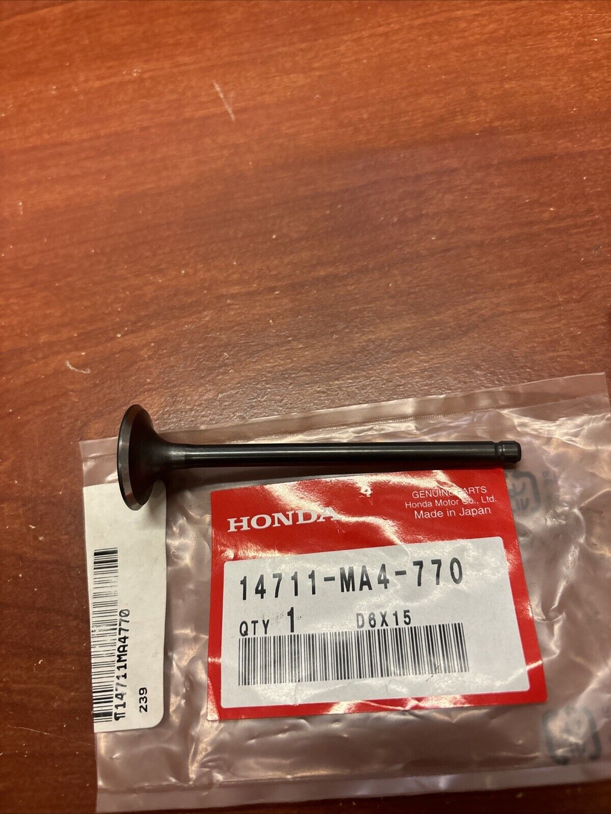 NOS Honda CB750 C F  K L P SC CBX1000 INTAKE VALVE 14711-MA4-770 H141