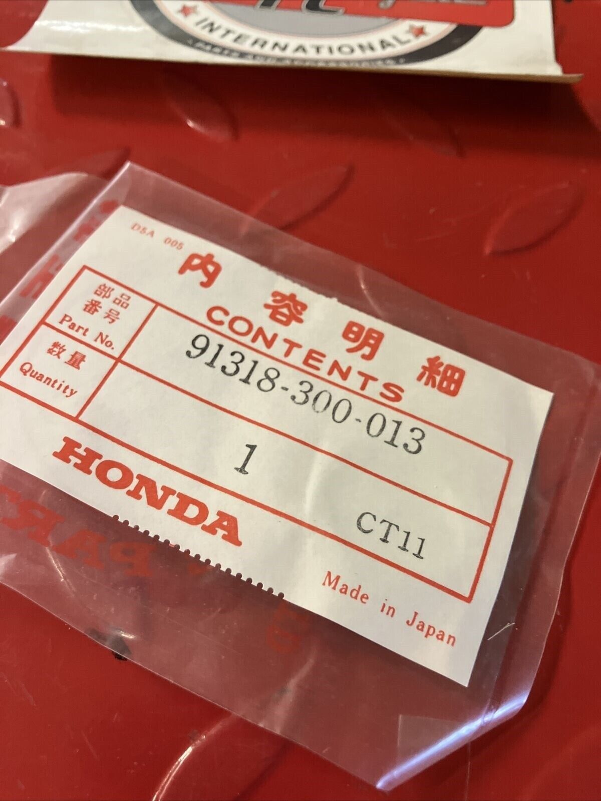 NEW NOS HONDA CB750 CB500 CB550 CB650 SEALING RUBBER 91318-300-013 H24