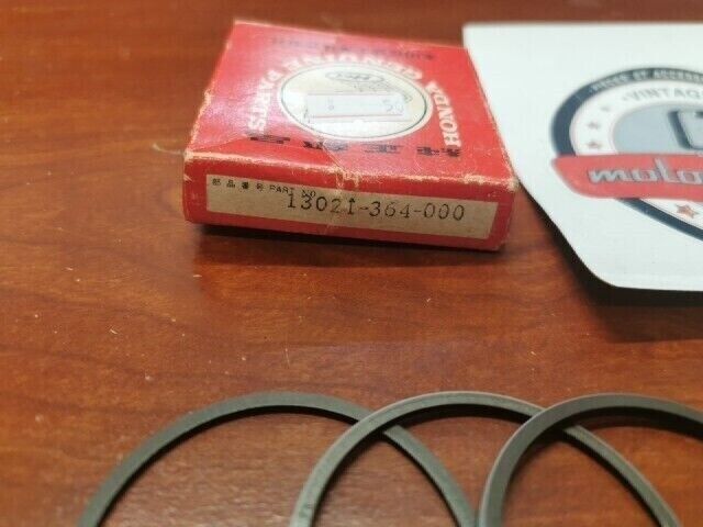 NOS Honda XL100 K0 K1 PISTON RING SET 0.25 13021-364-000 H78