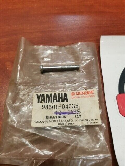NOS Yamaha BW200 XV250 PAN HEAD SCREW 98501-04035-00 SUB 98507-04035-00 Y129