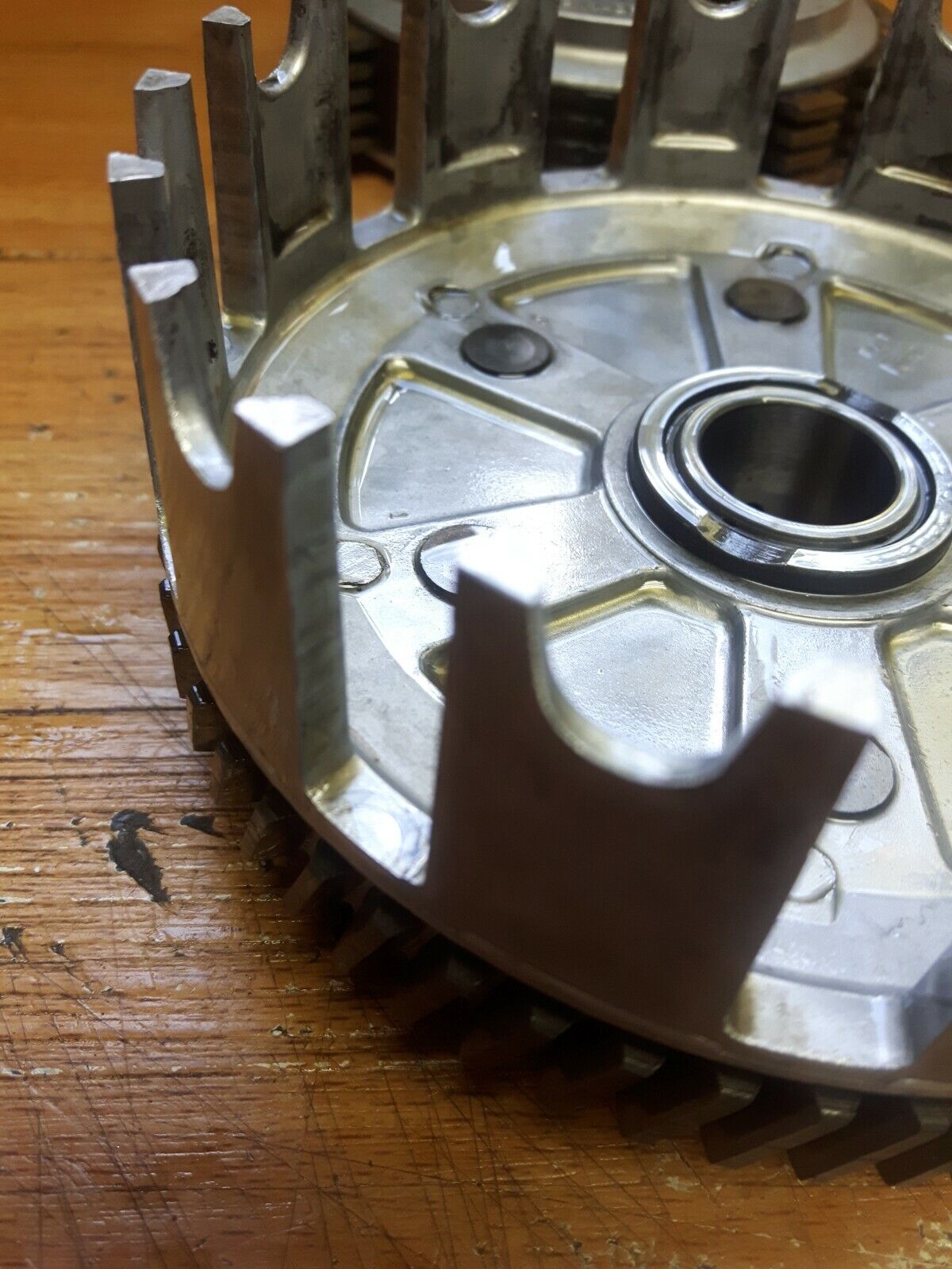 Kawasaki KLX125L 2003 complete clutch basket hub pressure plate 2004 2005 2006