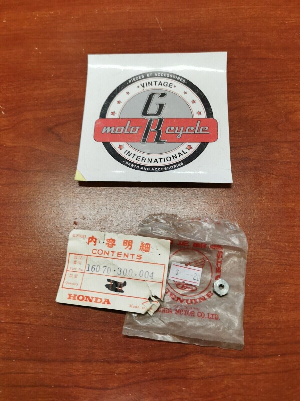 NOS Honda CB750K0 NUT SPECIAL 16070-300-004 H33