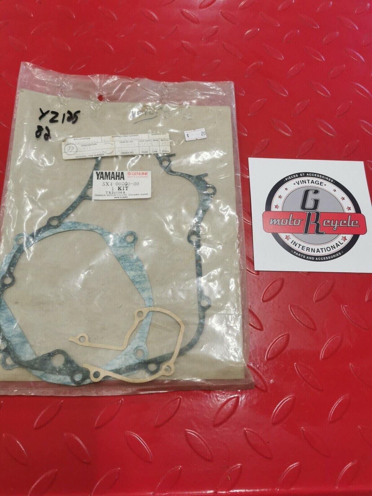NOS Yamaha YZ125 Engine Gasket Kit INCOMPLETE 5X4-00000-00-00 Y8