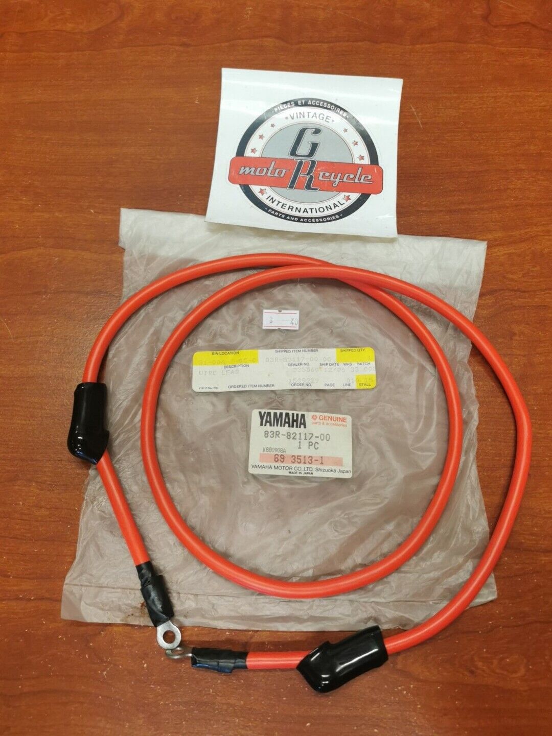 NOS Yamaha YT3600 VK540 LEAD WIRE 83R-82117-00-00 SUB. 83R-82117-01-00 Y91