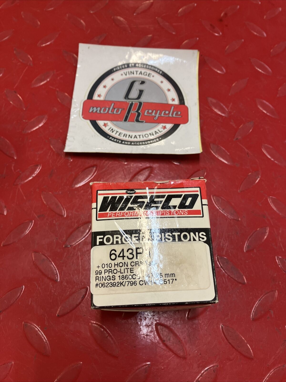 NOS Wiseco CR80R 1986-1999 Full piston kit 643P1 643M04725 J5