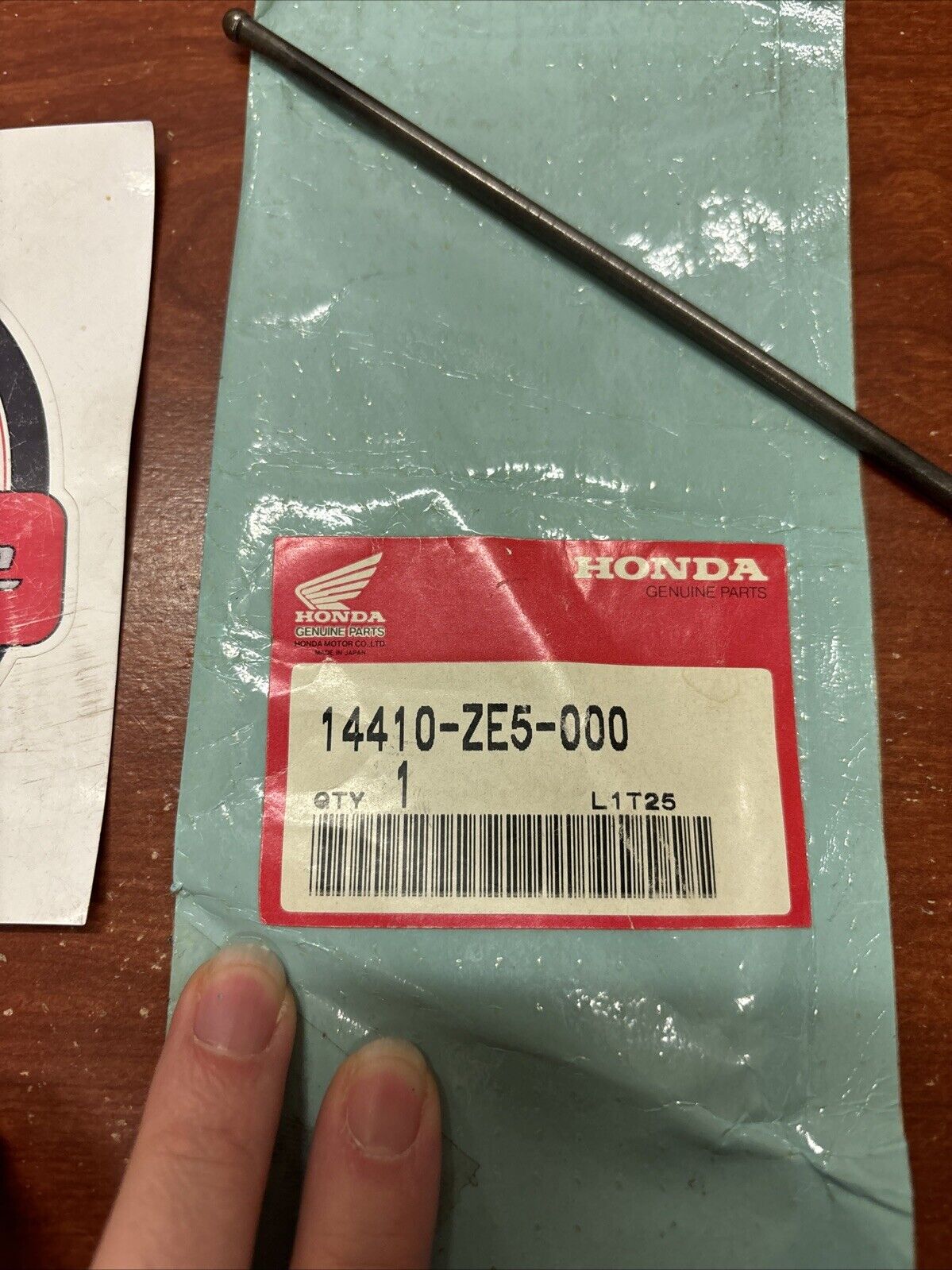 NOS Honda HRS21 HRM21 PUSH ROD 14410-ZE5-000 H184