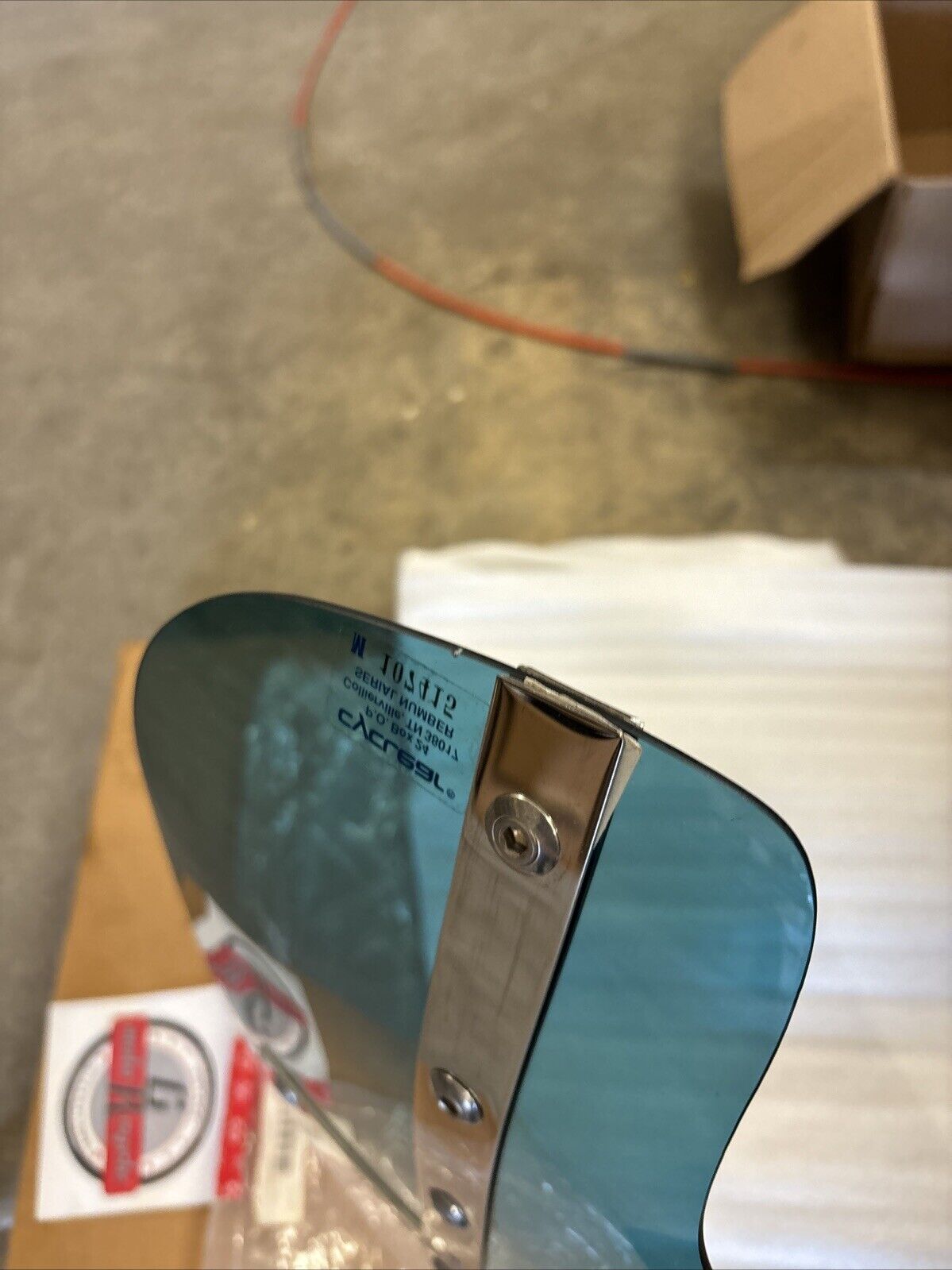 NOS MEMPHIS SHADES MEMPHIS FATS BOBBED 13" GRADIENT TEAL WINDSHIELD MEM3113