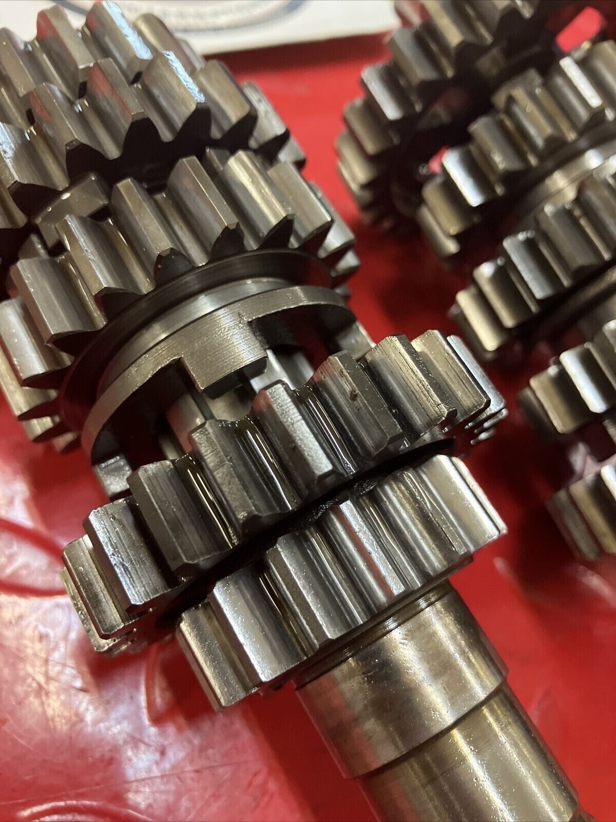 Honda CR250R 1986 transmission mainshaft countershaft main counter shaft gear 2