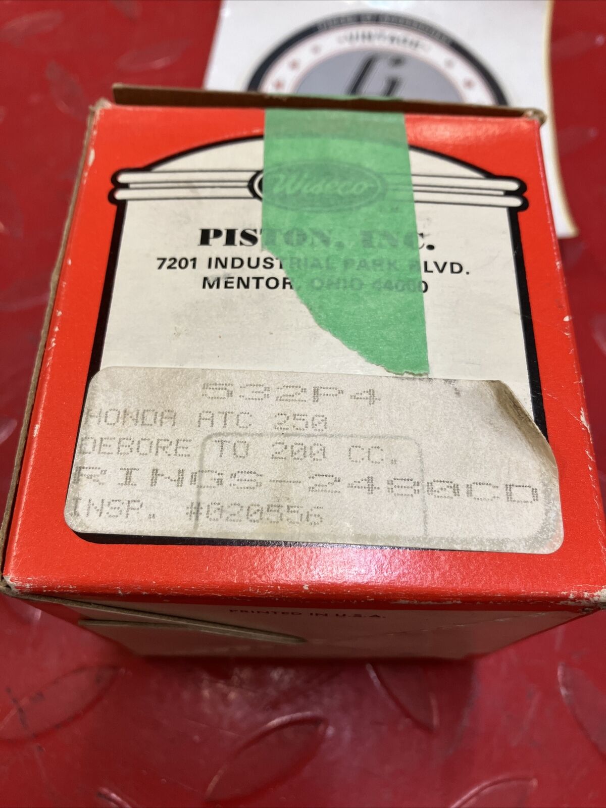 NOS Wiseco HONDA ATC250R 1982 - 1984 PISTON DEBORE 200CC KIT / NO PIN 532P4 J5