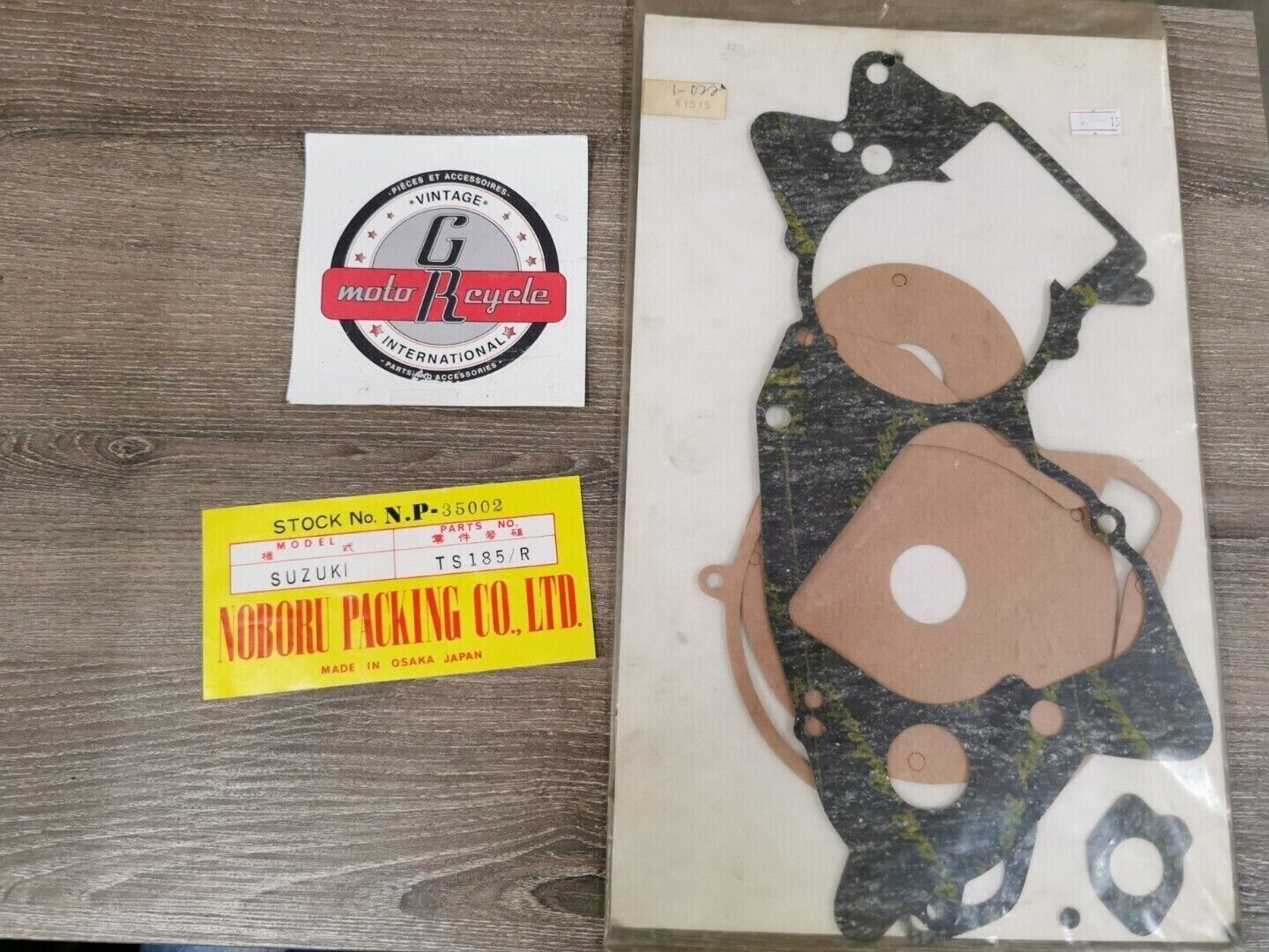 NOS NOBORU NP SUZUKI TS185R INCOMPLETE GASKET KIT SET NP 35002 J46