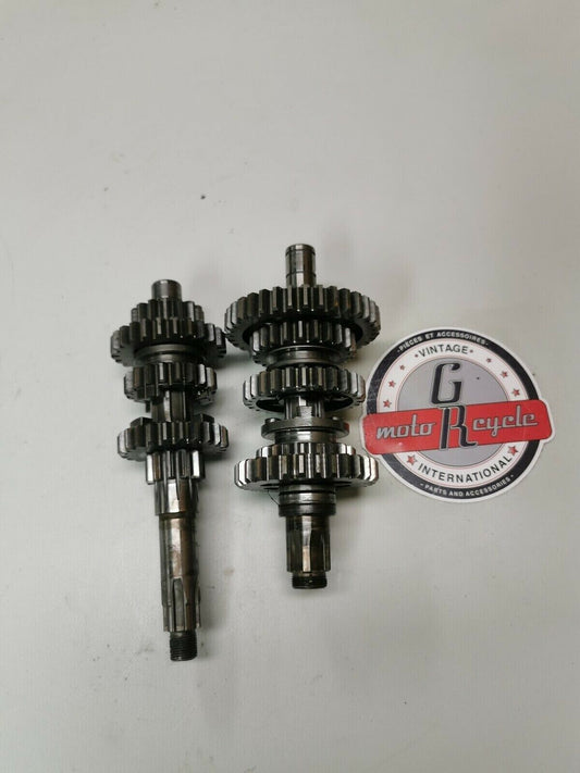Yamaha DT100 1976 transmission mainshaft countershaft main counter shaft gear