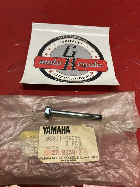 NOS YAMAHA BOLT FLANGE 95811-06055-00 SUB BY 95817-06055-00 Y64