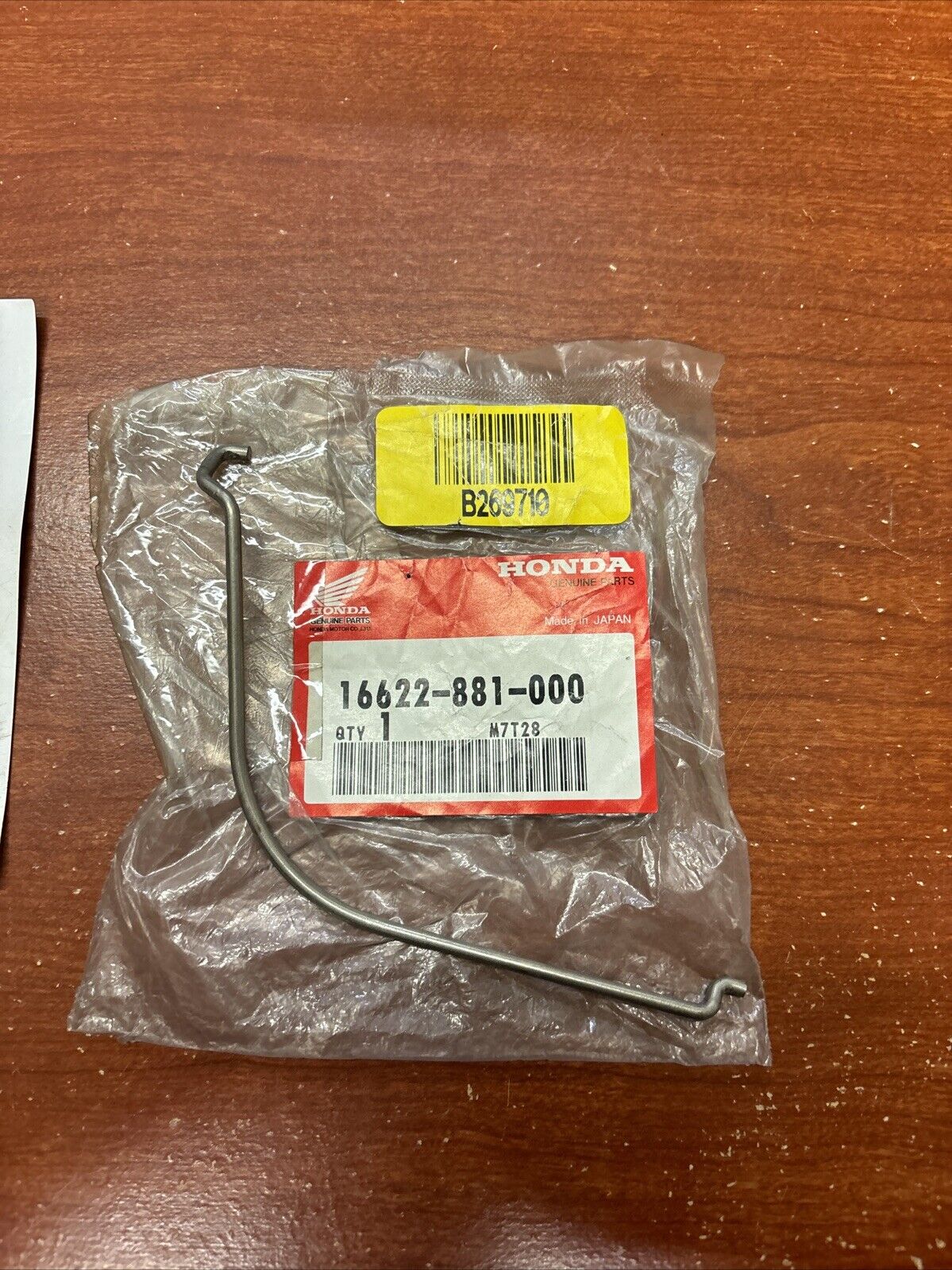 NOS Honda 7.5HP 8HP 10HP 75HP 100HP CHOKE ROD 16622-881-000 H155