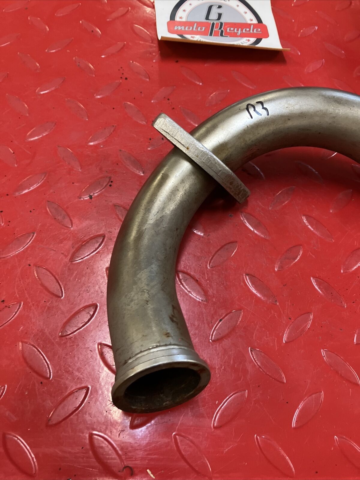 Yamaha RD400 1977 right exhaust pipe header 1976 1978 3