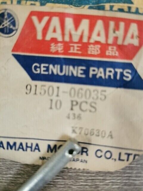 NOS YAMAHA SX600R SX700R SX500 SX700SD SXV60K PIN CLEVIS 91501-06035-00 Y151