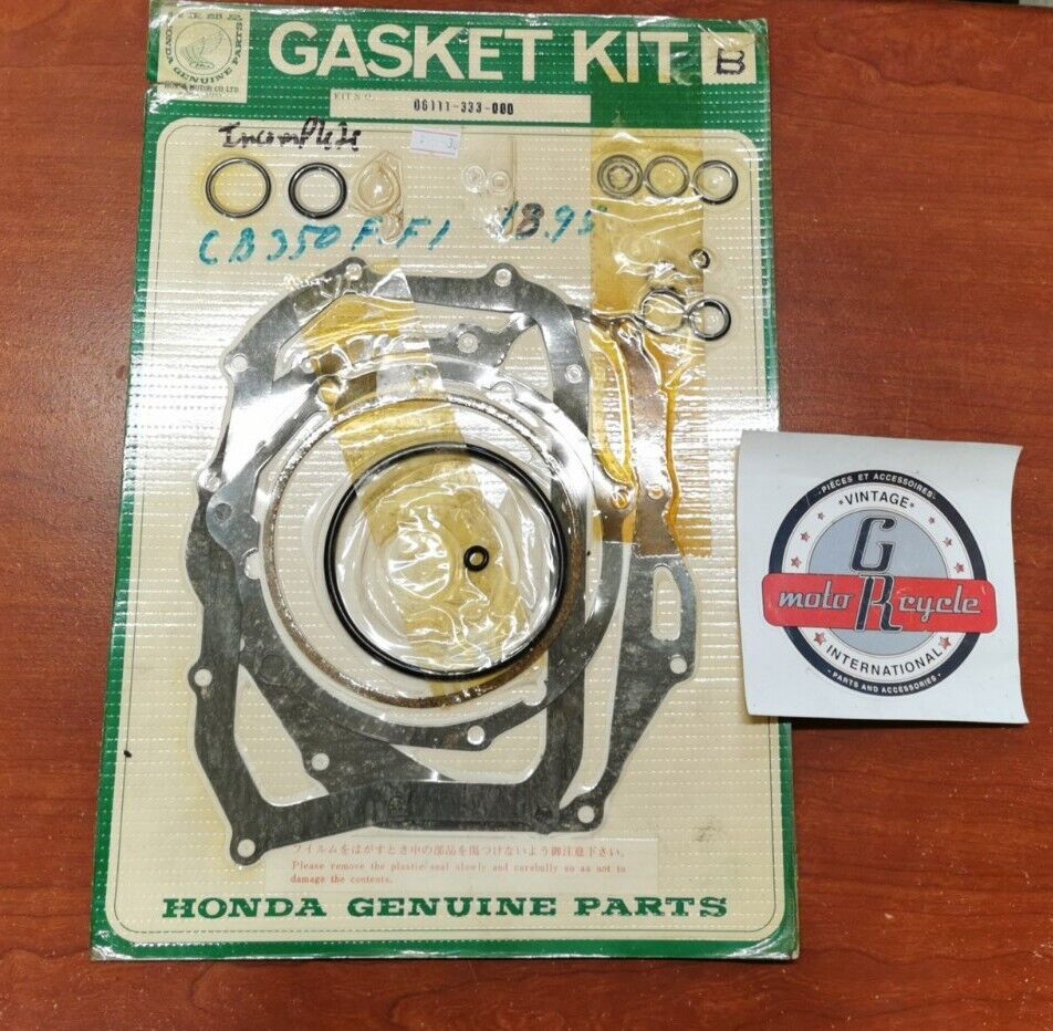 NOS Honda CB350/F GASKET KIT B INCOMPLETE 06111-333-000 H66
