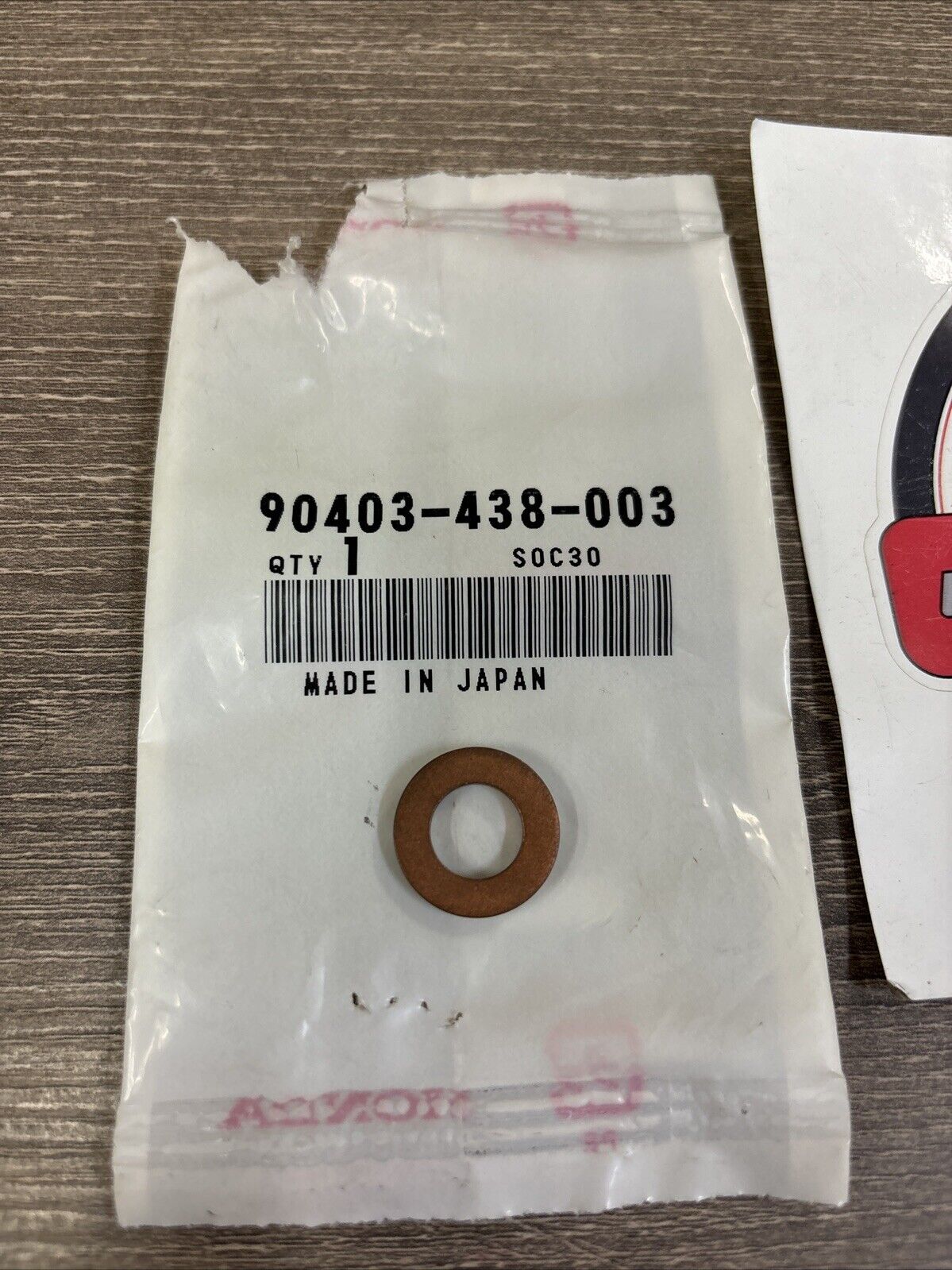 NOS Honda CB1100 CB750 CB900 CBX1000 NSR250R SEAL WASHER 10MM 90403-438-003 H128