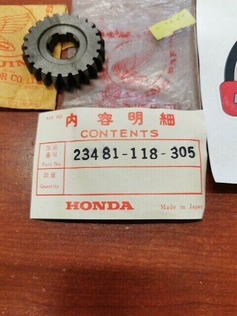 NOS Honda XL70 K SL70 K COUNTERSHAFT TOP GEAR 23T 23481-118-305 H80