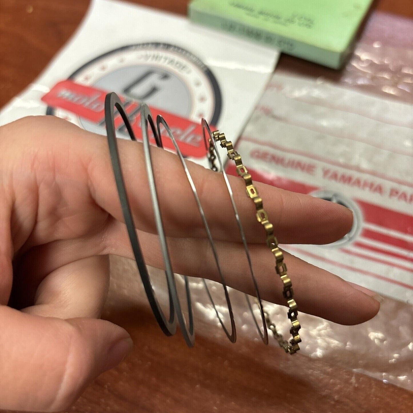 NOS Yamaha PISTON RING STD 1J7-11610-01 SUB 1J7-11610-02-00 1J7-11610-03-00 Y174