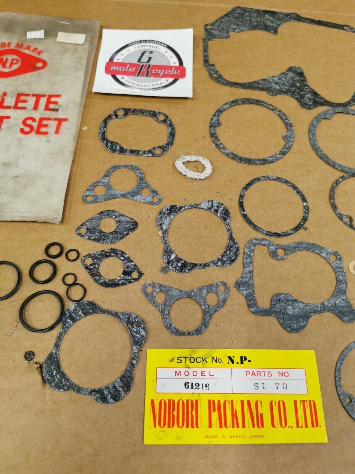 NOS NOBORU HONDA SL70 GASKET KIT INCOMPLETE SET 61216 J49