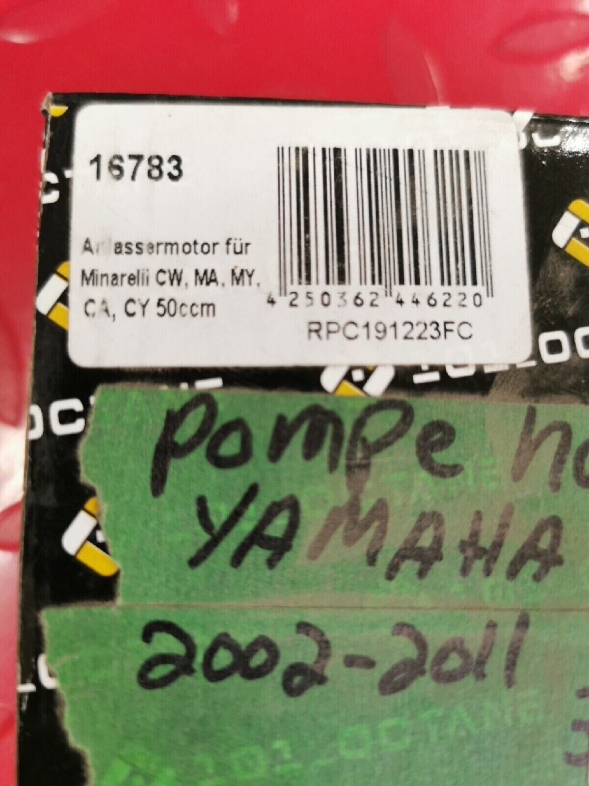 NOS 101 OCTANE YAMAHA   MINARELI CW MA MY CA 50CC  2002 - 2011  OIL PUMPE  J10
