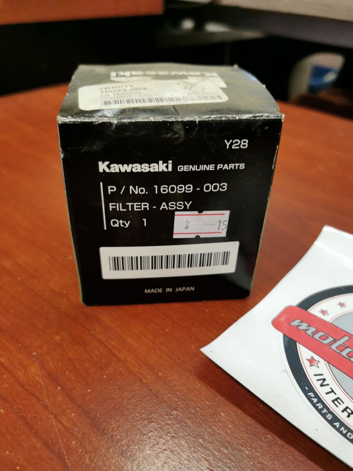 NOS Kawasaki OIL FILTER 16099-003 K36