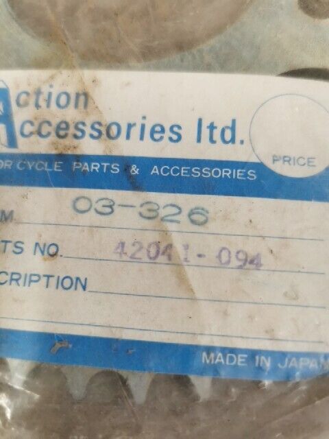 NOS ACTION ACCESSORIES Kawasaki F5 F11 SPROCKET REAR 55T 42041-094  03-326 J58