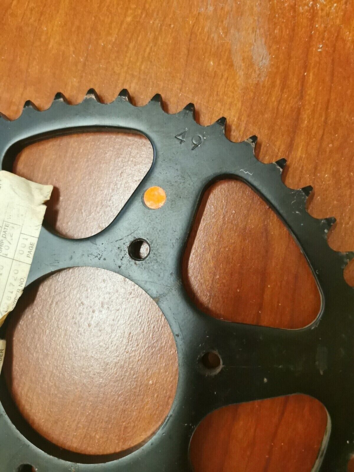 NOS Yamaha REAR DRIVE SPROCKET 49T 3X3-25449-00-00 SUB. 3X3-25449-01-00 Y90