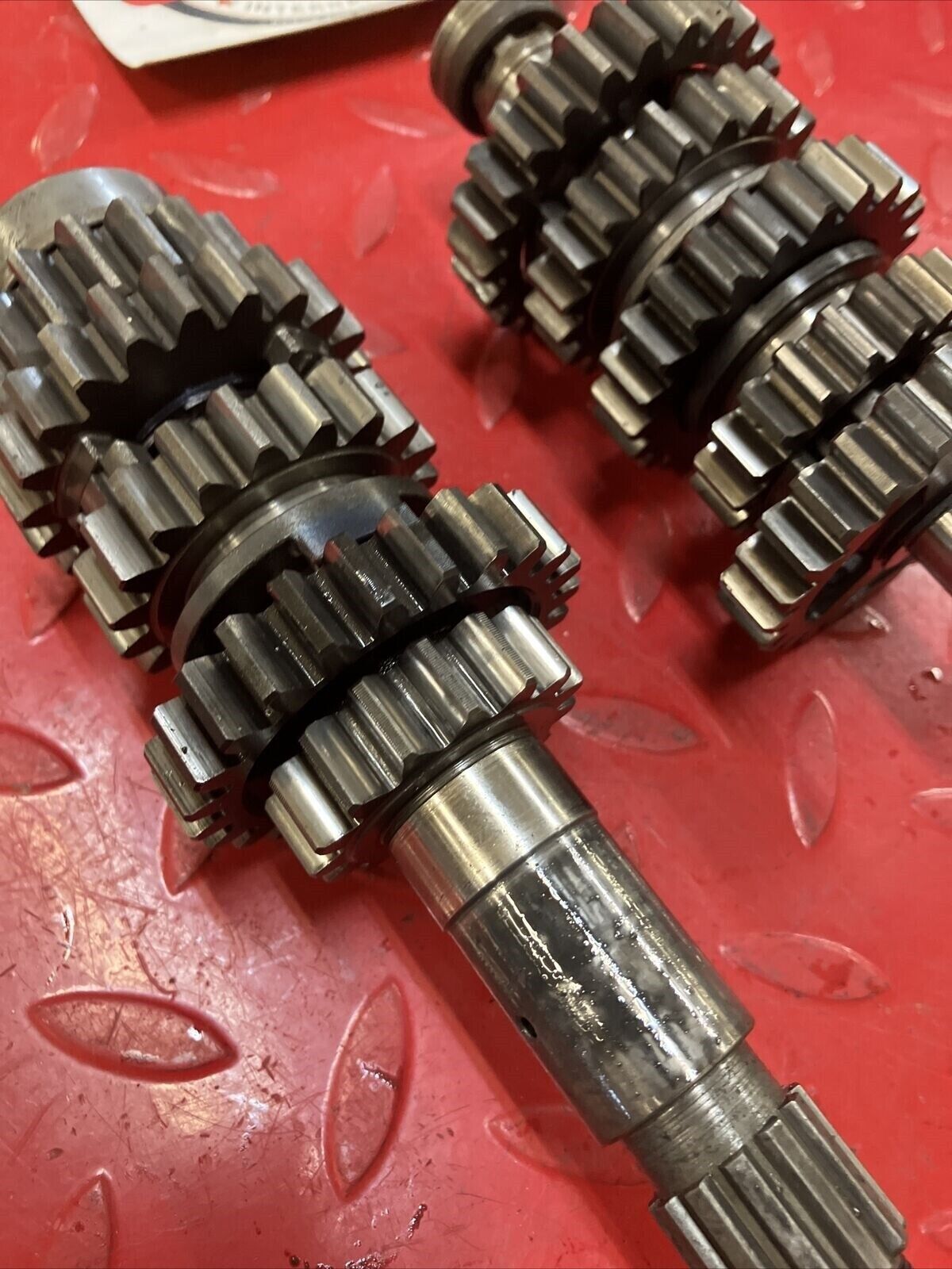 Honda CR250R 1984 transmission mainshaft countershaft main counter shaft gear 2