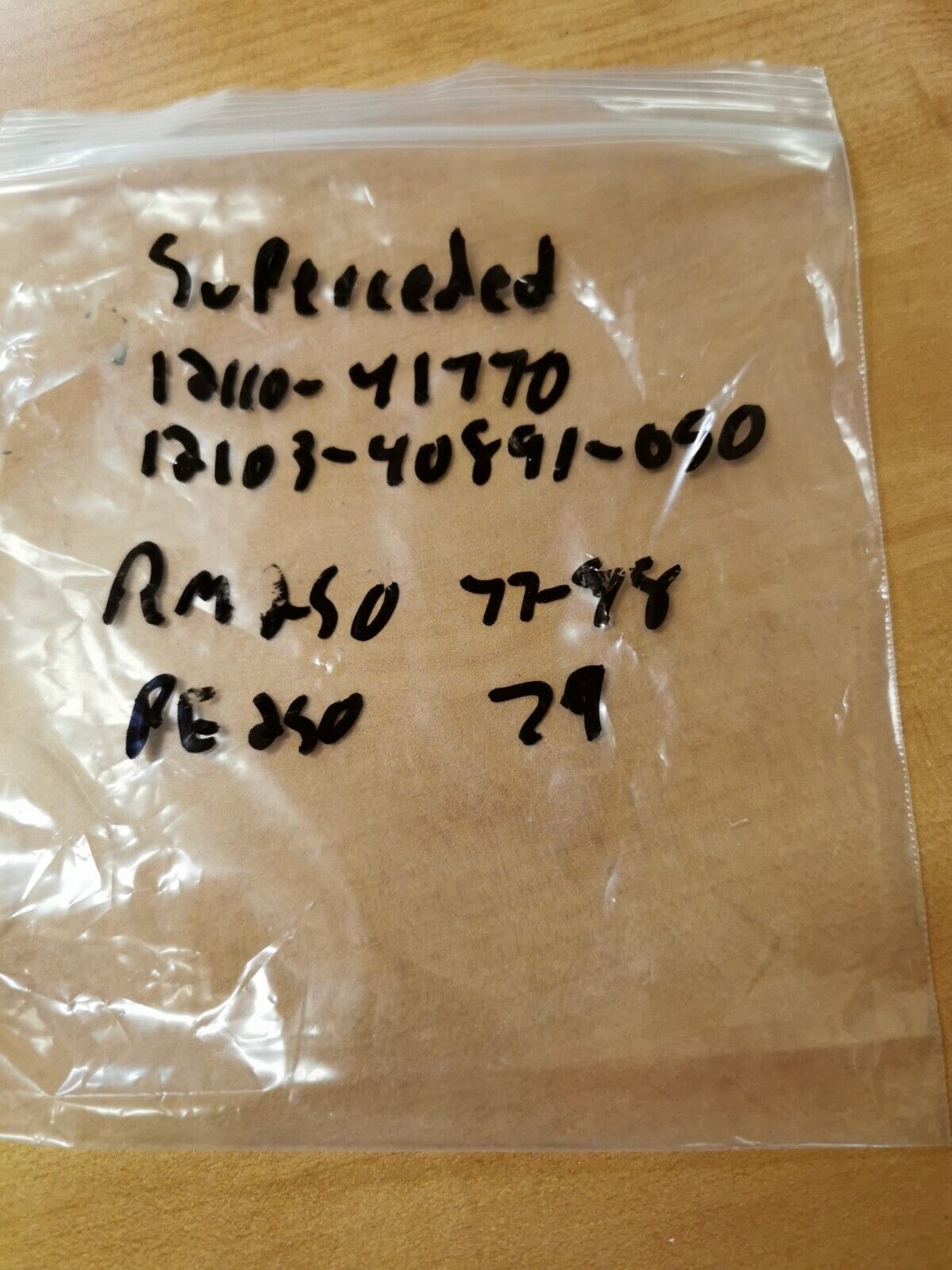 NOS SUZUKI RM250 77 78 PE250 79 PISTON Superseded 12110-41770 12103-40891-050 S7