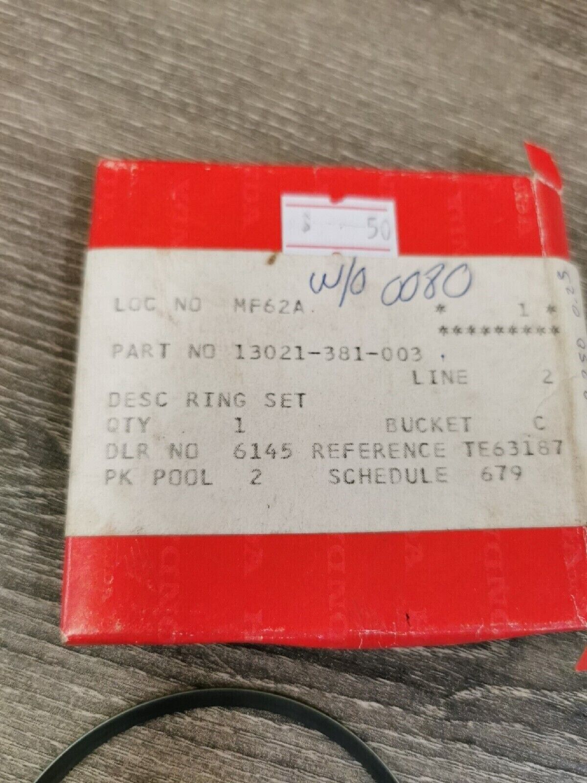 NOS HONDA CR250 1975 PISTON RING SET .25  13021-381-003 H41