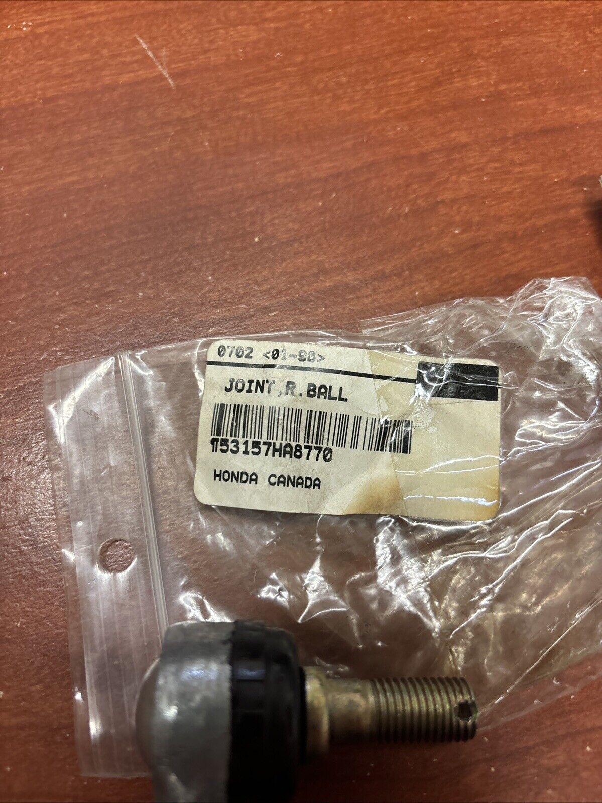 NOS Honda 1987 TRX250 JOINT BALL RIGHT HAND THREAD 53157-HA8-770 H145