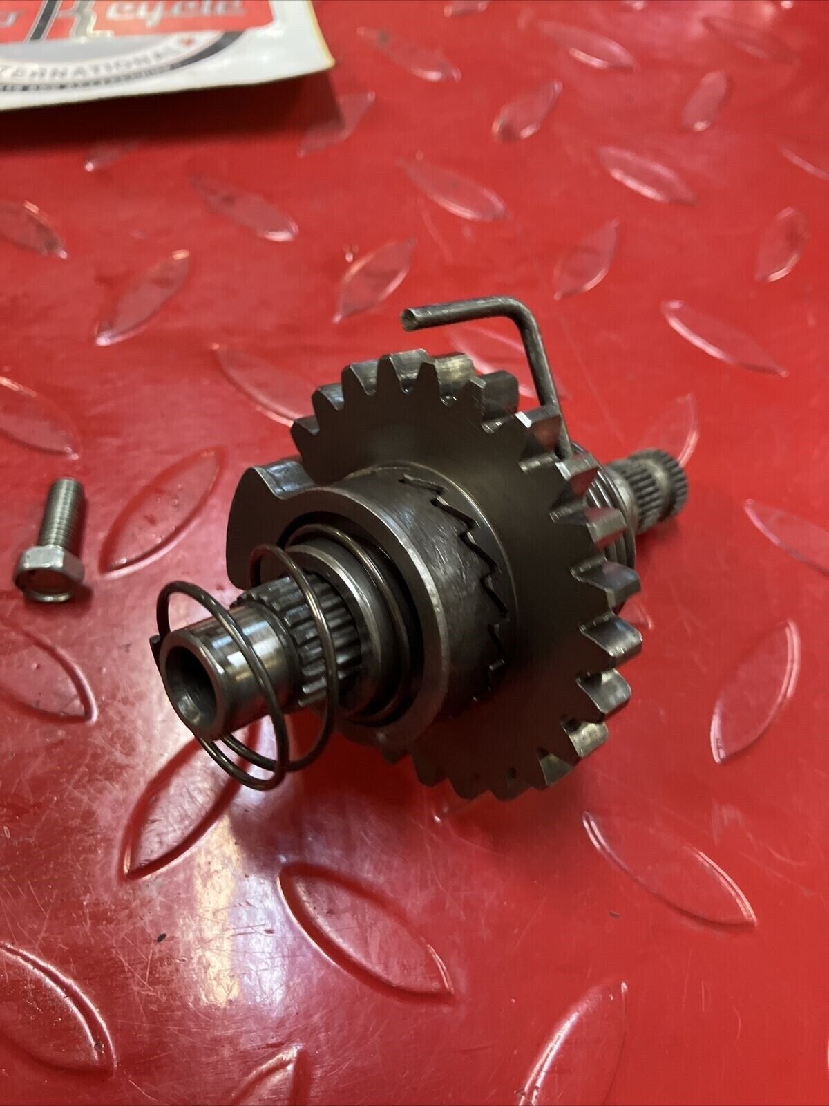 Honda CR80R 1990 kickstarter kick starter spindle shaft gear 28211-GC4-600 2