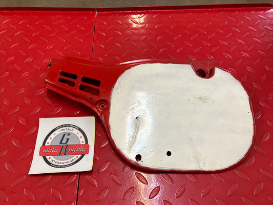 Honda CR250R 1984 left side cover panel number plate