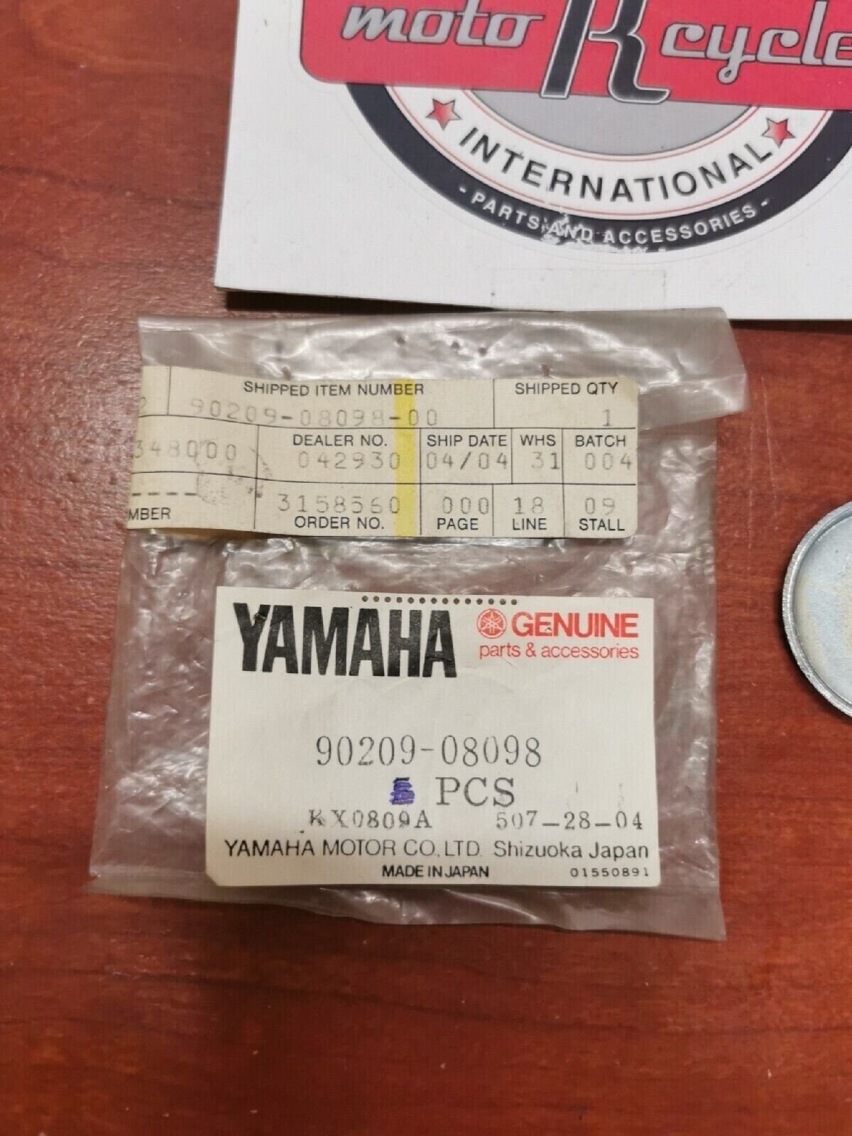 NOS Yamaha 1979 XS1100SF WASHER 90209-08098-00 SUB. 90209-08008-00 Y69