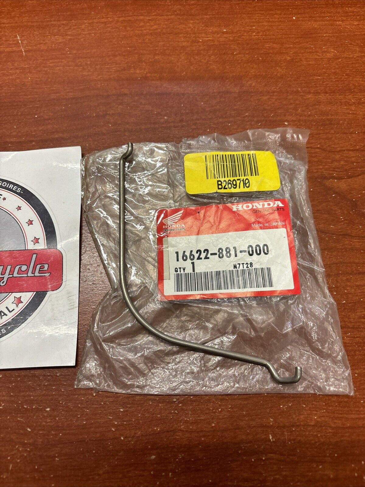 NOS Honda 7.5HP 8HP 10HP 75HP 100HP CHOKE ROD 16622-881-000 H155