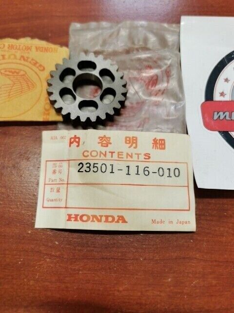 NOS Honda 1973 - 1976 XR75 MAINSHAFT TOP GEAR 24T 23501-116-010 H80