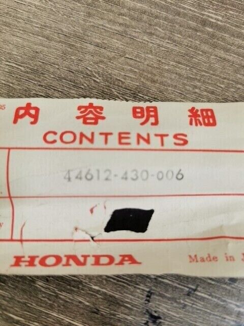 NOS HONDA CR250R 1978 SPOKE ASSY B FR 44612-430-006 SUB BY 97284-52231-Q0 H81