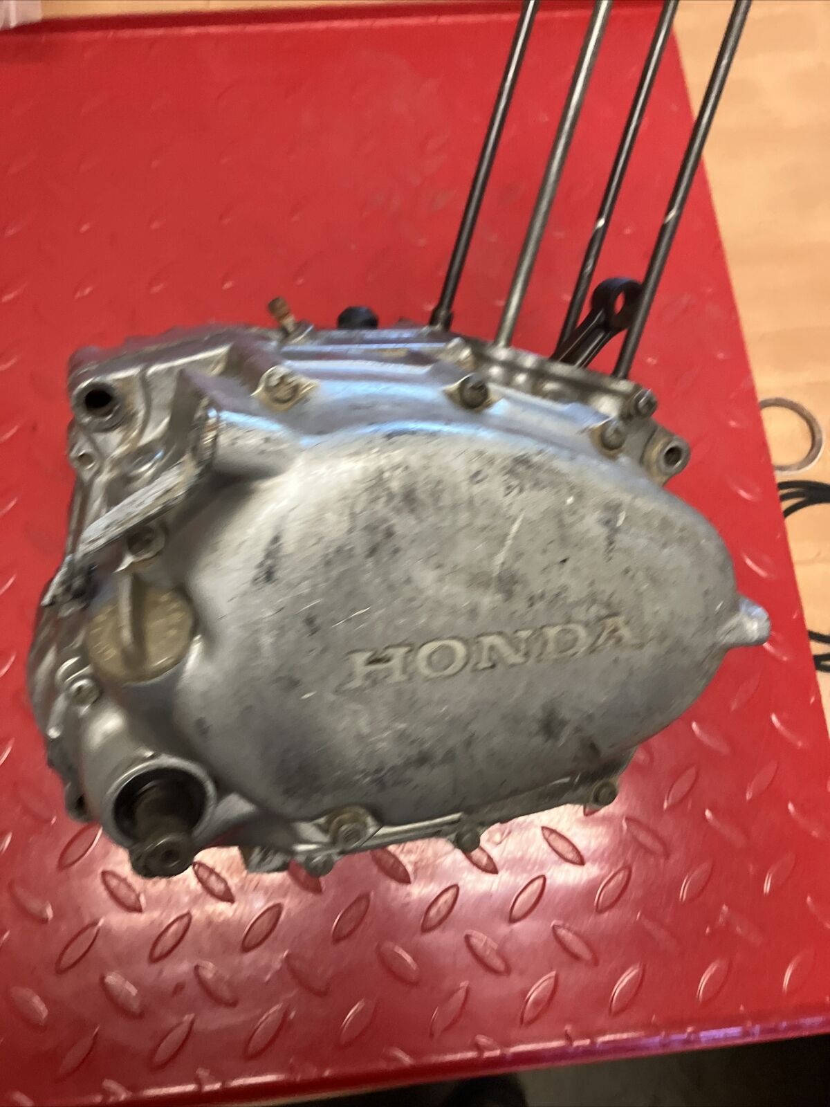Honda XL100 1974 engine motor bottom end crankcase crankshaft transmission