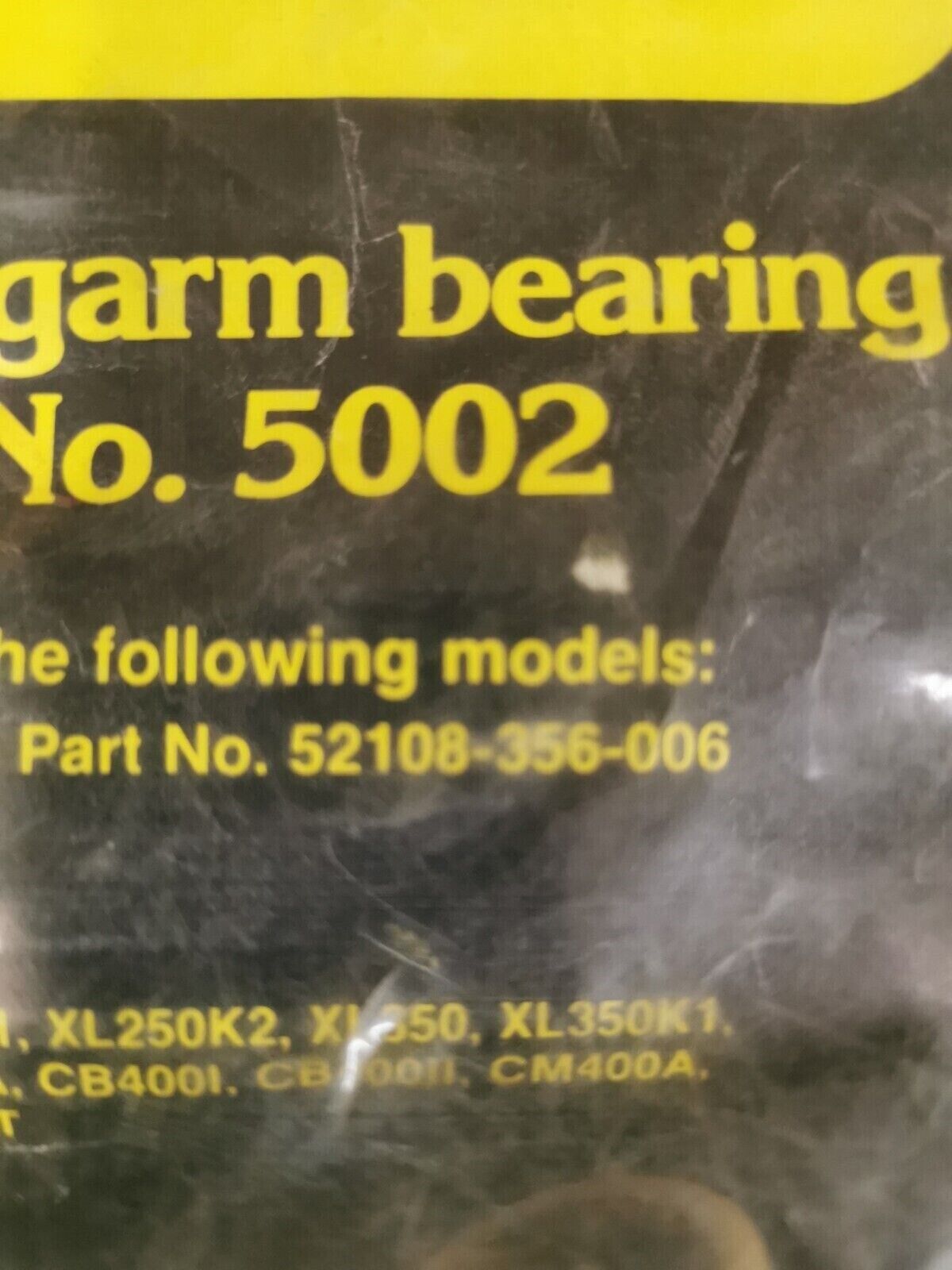 NOS DUCKWORTH CB400A CB4001 XL350 SWINGARM BEARING 5002  52108-356-006 J19