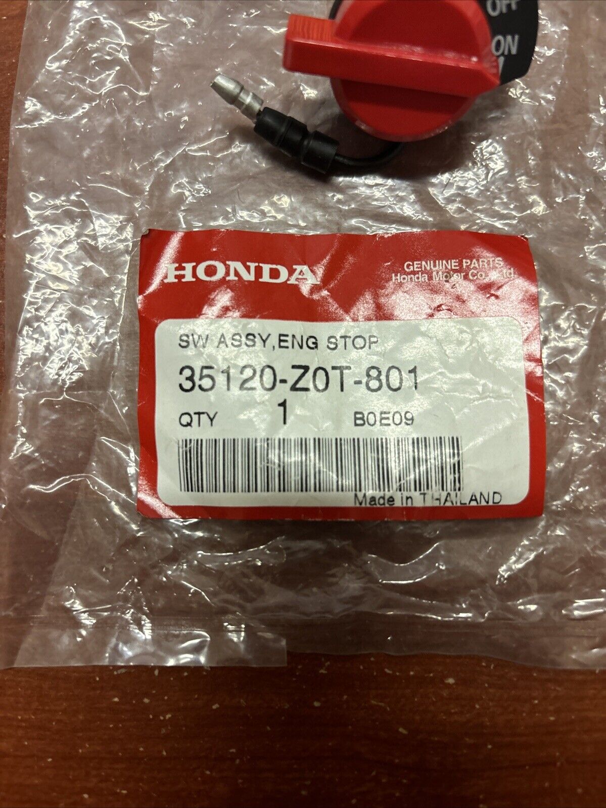 NOS Honda GX120 GX160 GX200 WH15 ENGINE STOP SWITCH 35120-Z0T-801 SUB H182