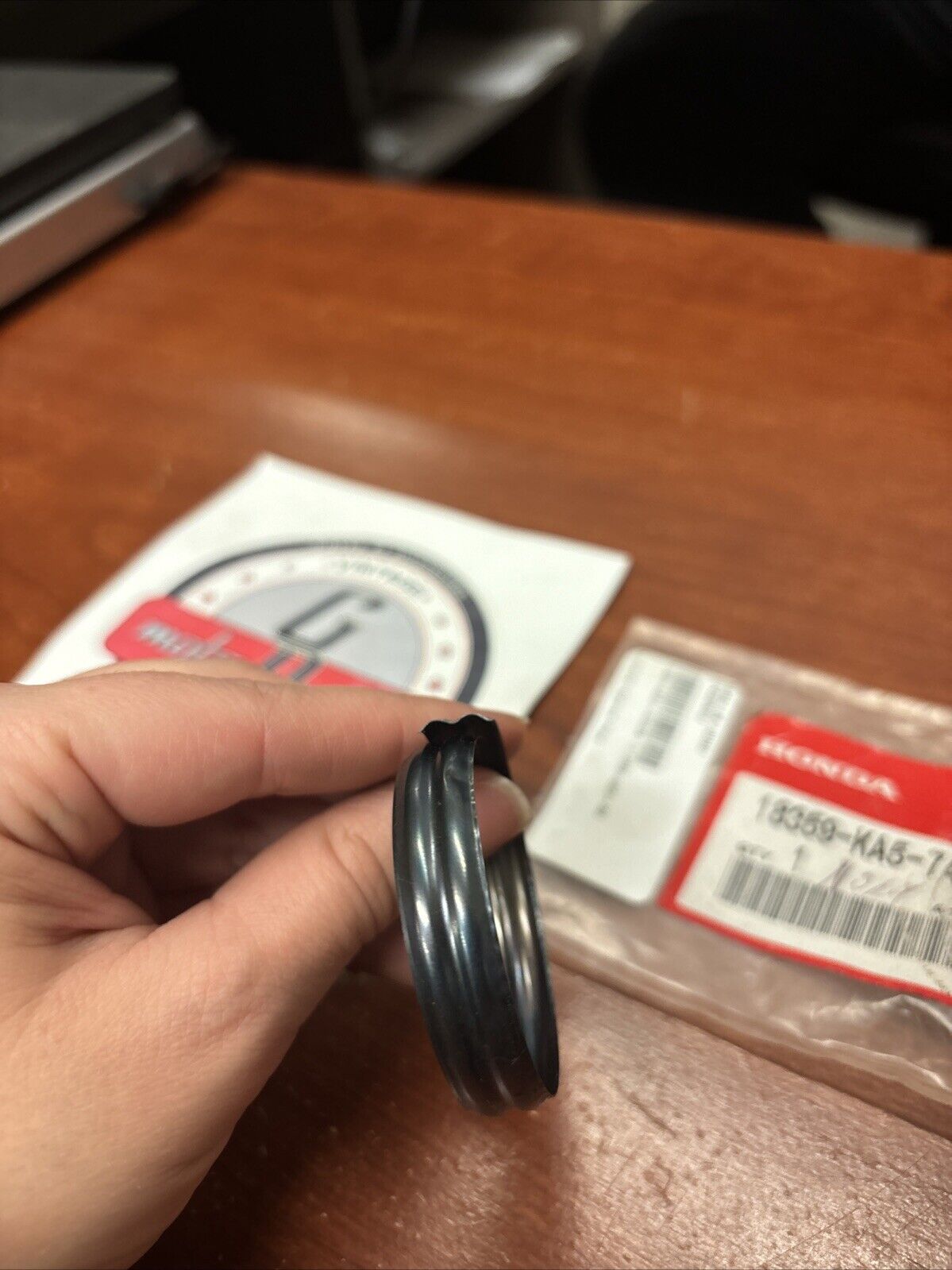 NOS Honda 1984 CR500R EXHAUST JOINT SEAL 18359-KA5-740 H171