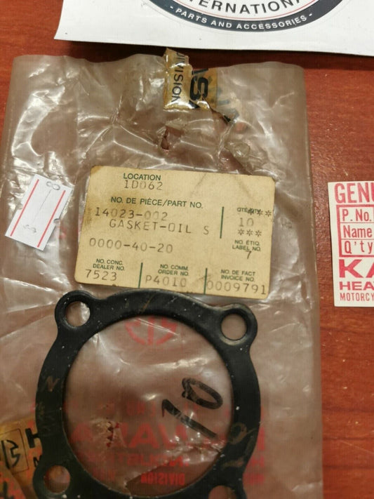 NOS Kawasaki KV75 MT1 OIL SEAL RETAINER GASKET 14023-002 K36